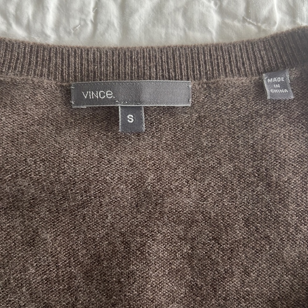 Vince Cashmere V-Neck Weekend Sweater - Picture 6 of 8